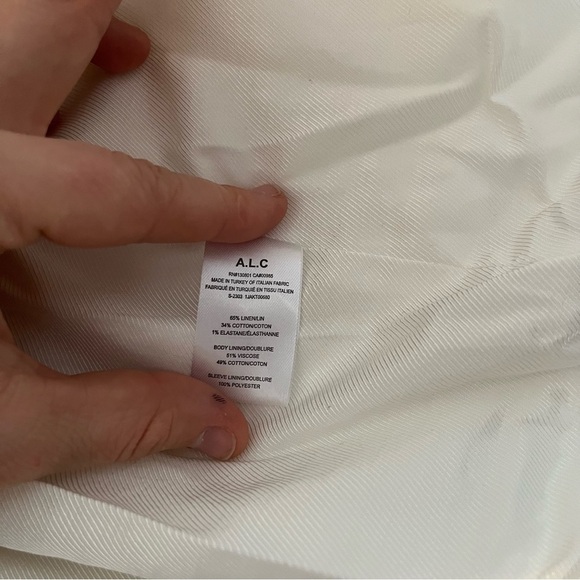 NWOT A.L.C. Women's Davin II Single-Breasted Blazer in White Size 8 - Picture 11 of 16